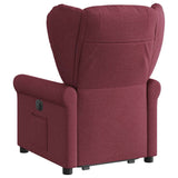 Fauteuil inclinable électrique rouge bordeaux tissu