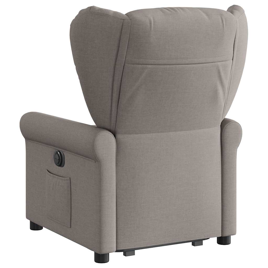 Fauteuil inclinable électrique taupe tissu