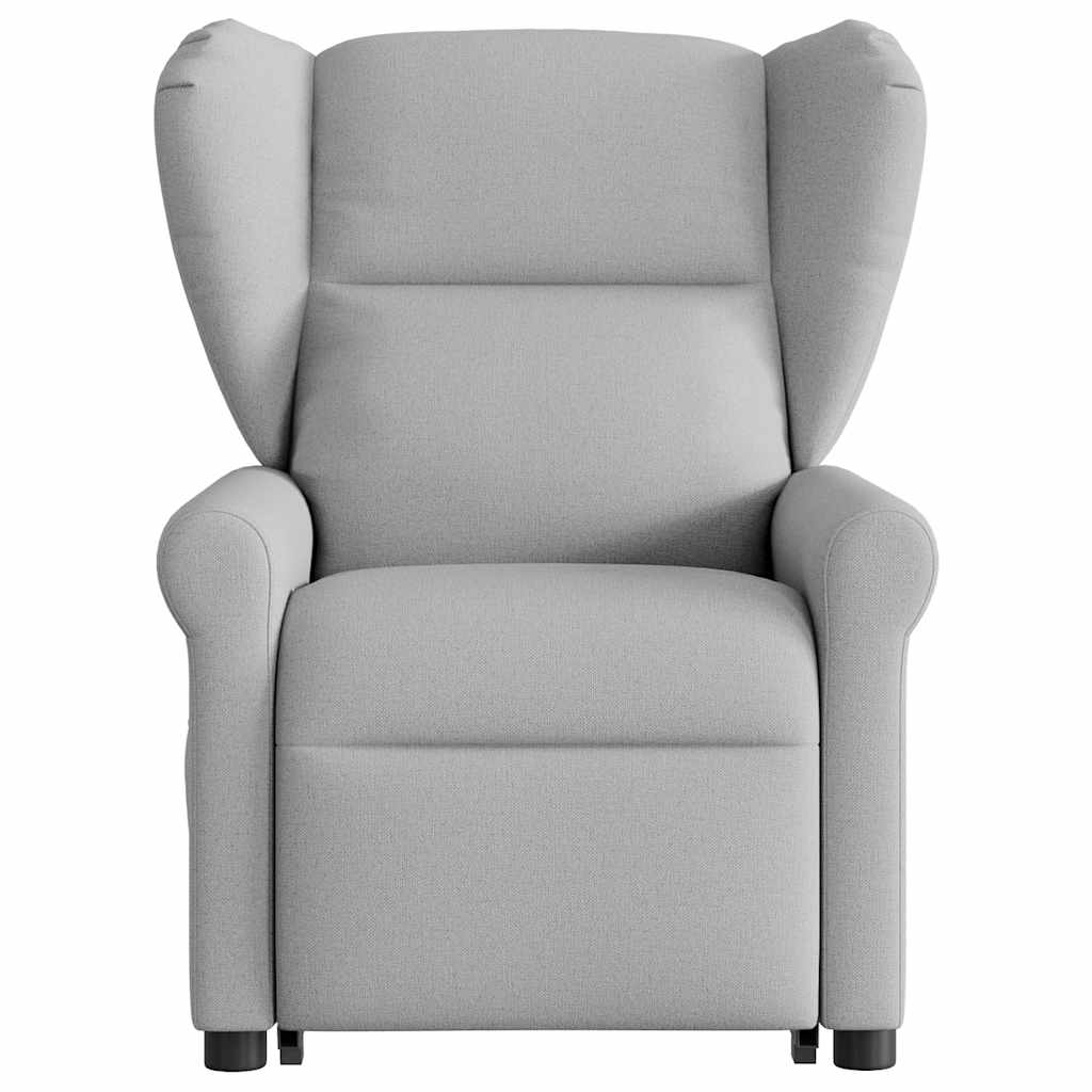 Fauteuil inclinable électrique gris nuage tissu