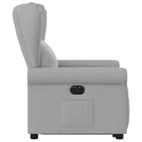 Fauteuil inclinable électrique gris nuage tissu