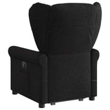 Fauteuil inclinable de massage électrique Noir Tissu