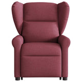 Fauteuil inclinable de massage électrique Rouge bordeaux Tissu