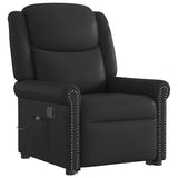 Fauteuil de massage inclinable noir brillant similicuir