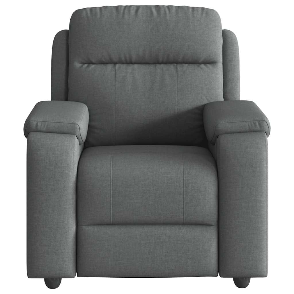 Fauteuil inclinable Gris foncé Tissu
