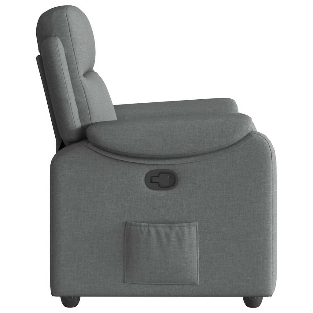 Fauteuil inclinable Gris foncé Tissu