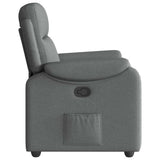 Fauteuil inclinable Gris foncé Tissu