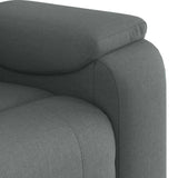 Fauteuil de massage inclinable Gris foncé Tissu