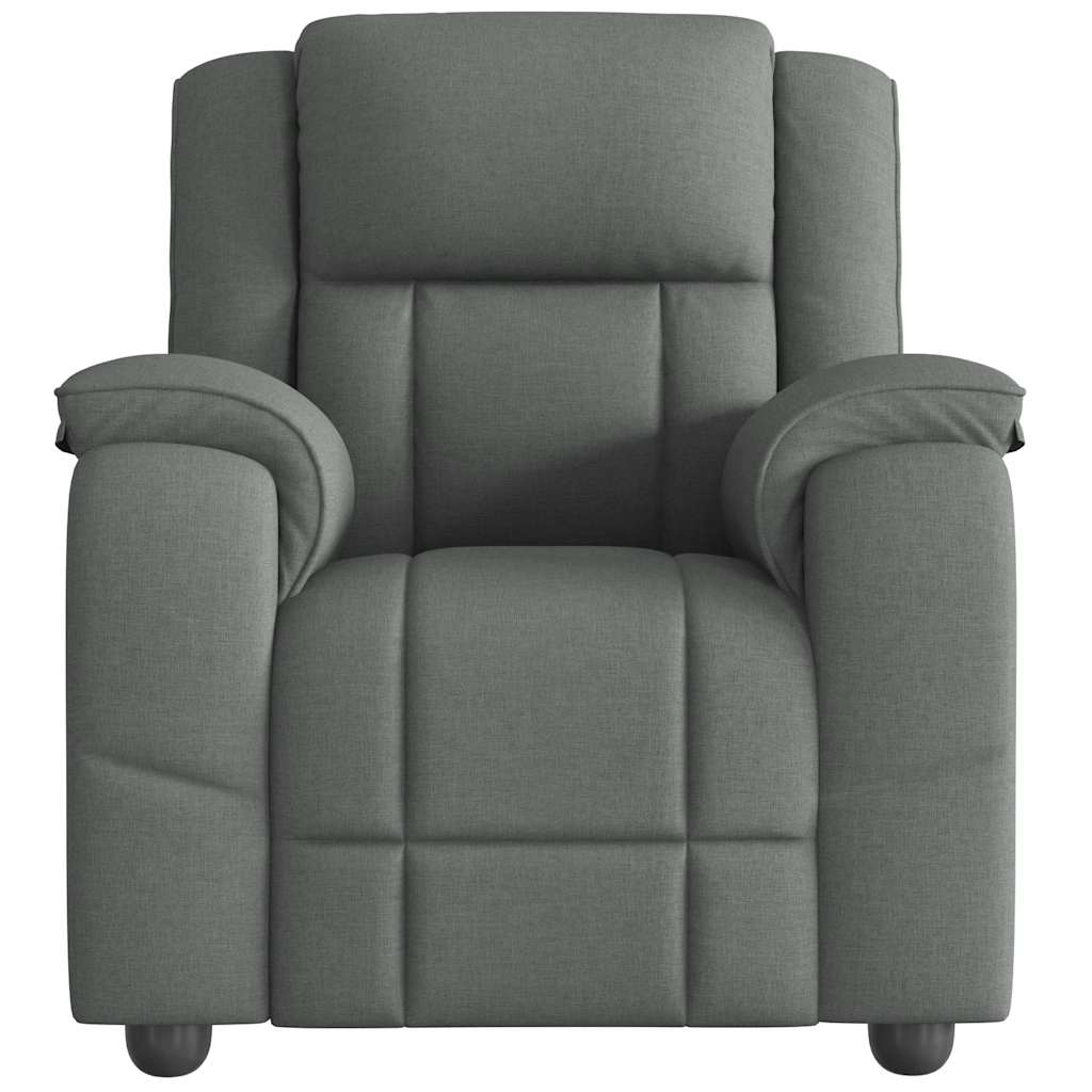 Fauteuil inclinable Gris foncé Tissu