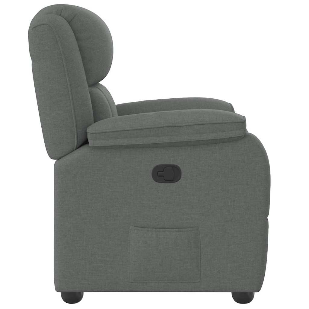 Fauteuil inclinable Gris foncé Tissu