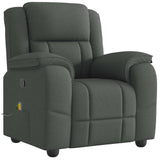 Fauteuil de massage inclinable Gris foncé Tissu