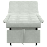 Canapé-lit Gris clair 67 x 194 x 38 cm Velours