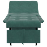 Canapé-lit Vert foncé 67 x 194 x 38 cm Velours