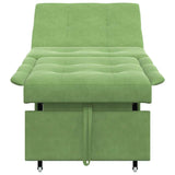 Canapé-lit Vert clair 67 x 194 x 38 cm Velours