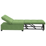 Canapé-lit Vert clair 67 x 194 x 38 cm Velours