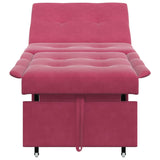 Canapé-lit Rouge bordeaux 67 x 194 x 38 cm Velours