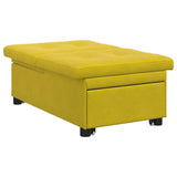 Canapé-lit Jaune 67 x 194 x 38 cm Velours