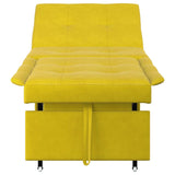 Canapé-lit Jaune 67 x 194 x 38 cm Velours