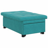 Canapé-lit Turquoise 67 x 194 x 38 cm Velours