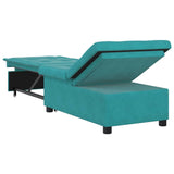 Canapé-lit Turquoise 67 x 194 x 38 cm Velours