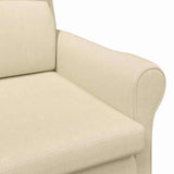 fauteuil Crème 76 x 94 x 102 cm tissu