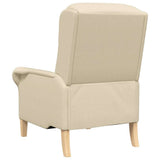 fauteuil Crème 76 x 94 x 102 cm tissu