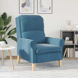 fauteuil Bleu 76 x 94 x 102 cm Velours