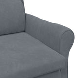 fauteuil Gris foncé 76 x 94 x 102 cm Velours