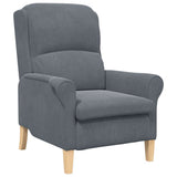 fauteuil Gris foncé 76 x 94 x 102 cm Velours