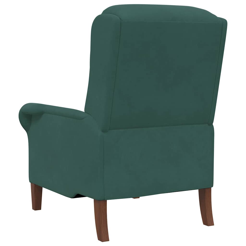 fauteuil Vert foncé 76 x 94 x 102 cm Velours