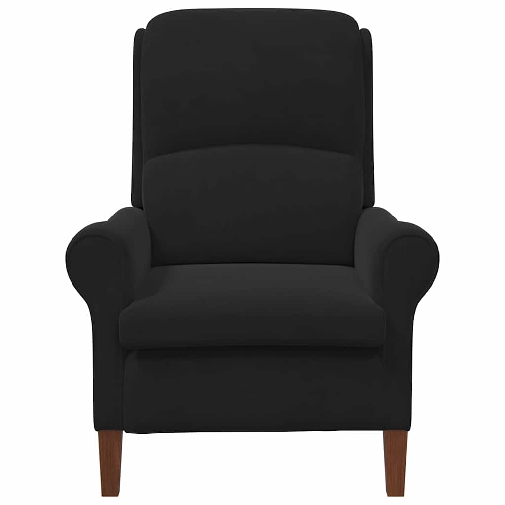 fauteuil Noir 76 x 94 x 102 cm Velours