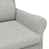 fauteuil Gris clair 76 x 94 x 102 cm Microfibre