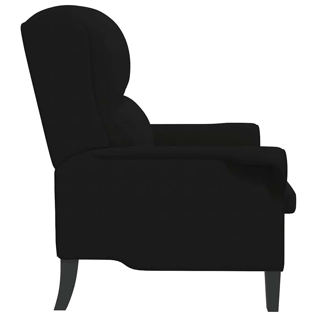 fauteuil Noir 76 x 94 x 102 cm Microfibre