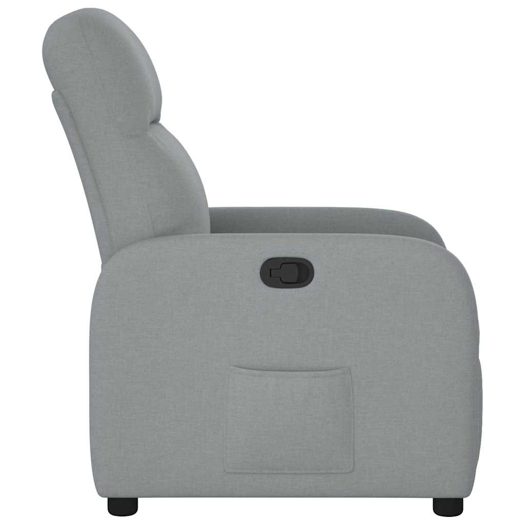 Fauteuil inclinable Gris clair Tissu