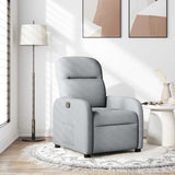Fauteuil inclinable Gris clair Tissu