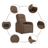 Fauteuil inclinable Marron Tissu
