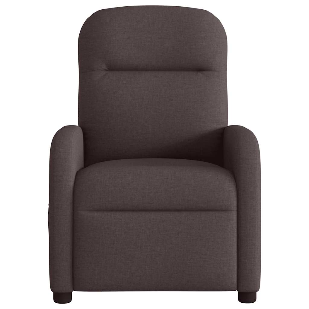 Fauteuil inclinable Marron foncé Tissu