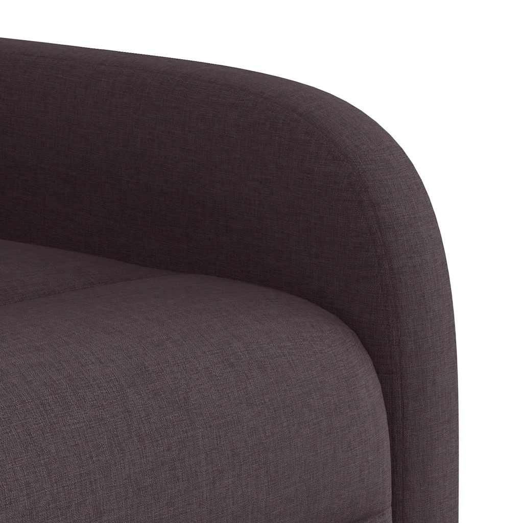 Fauteuil inclinable Marron foncé Tissu