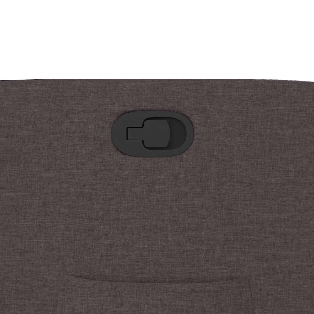 Fauteuil inclinable Marron foncé Tissu