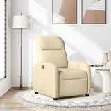 Fauteuil inclinable Crème Tissu