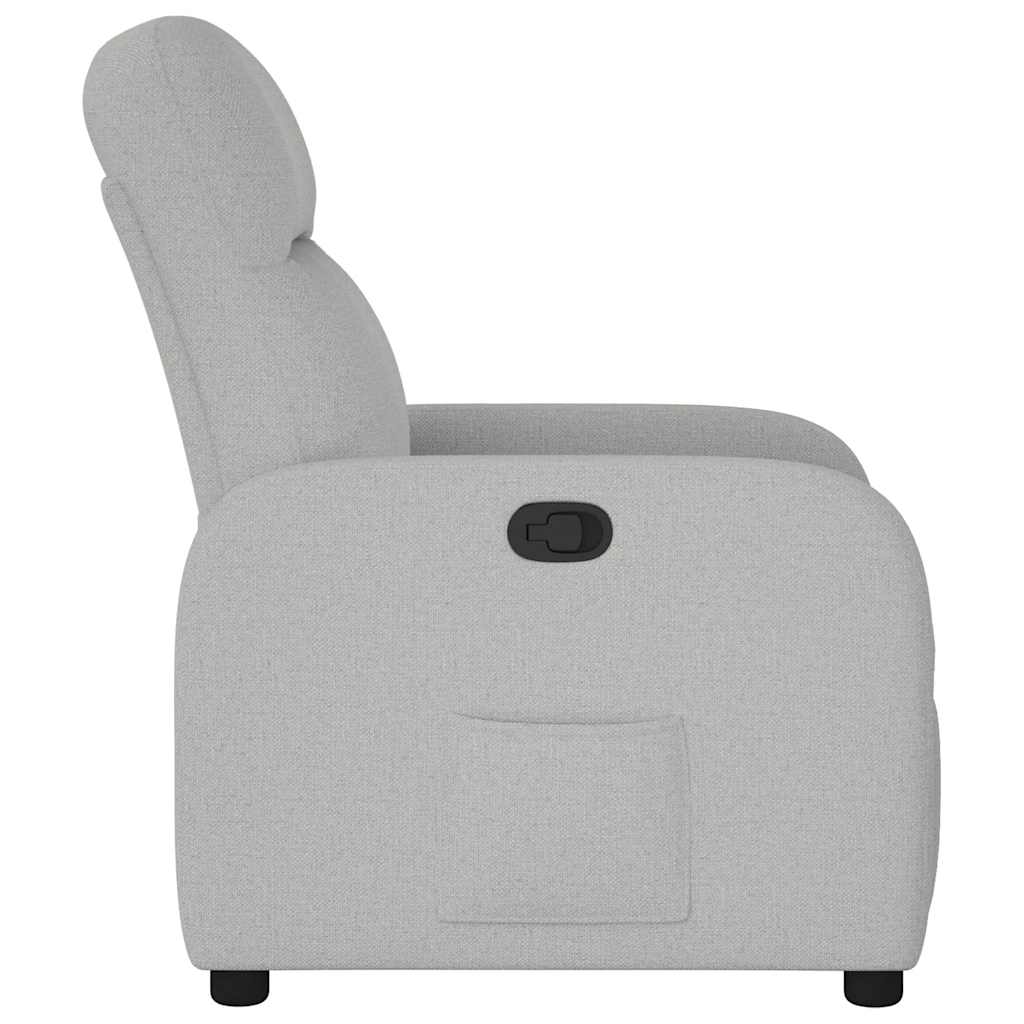 Fauteuil inclinable gris nuage tissu