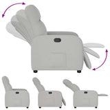 Fauteuil inclinable gris nuage tissu