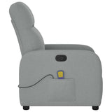 Fauteuil de massage inclinable Gris clair Tissu