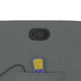 Fauteuil inclinable de massage en tissu gris foncé