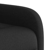 Fauteuil de massage inclinable Noir Tissu