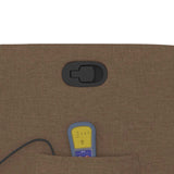 Fauteuil de massage inclinable Marron Tissu