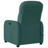 Fauteuil de massage inclinable Vert foncé Tissu