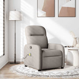 Fauteuil de massage inclinable Taupe Tissu