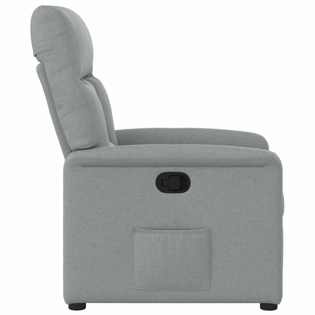 Fauteuil inclinable Gris clair Tissu