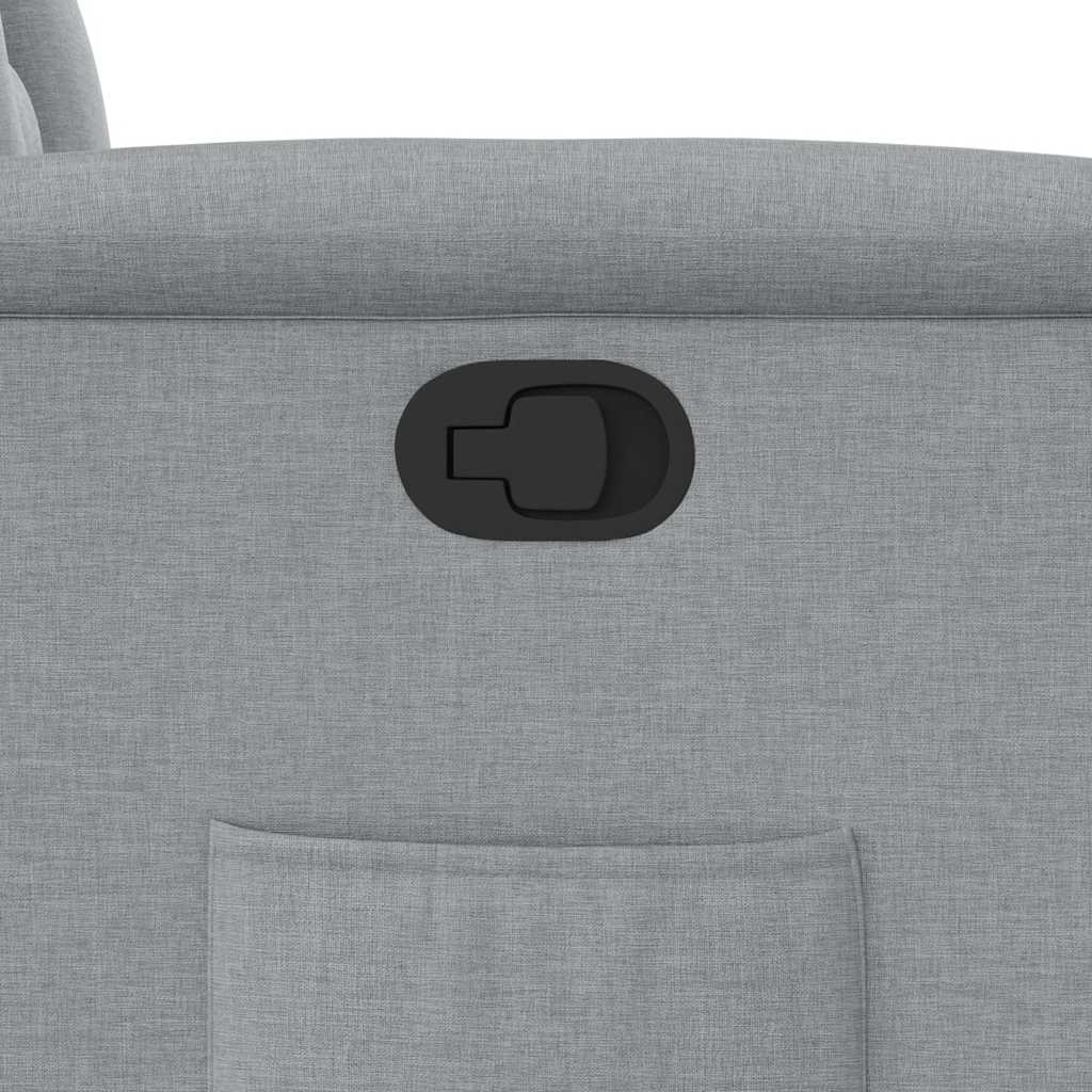 Fauteuil inclinable Gris clair Tissu