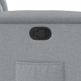 Fauteuil inclinable Gris clair Tissu